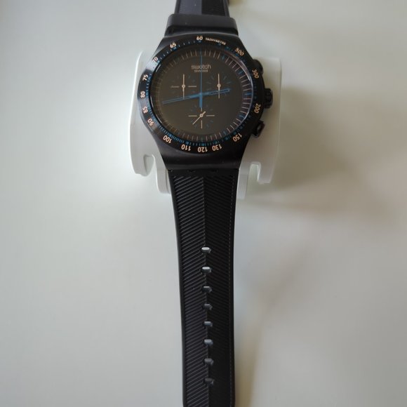 NEW Swatch Irony Blue in Dark Chronograph Men Watch YOB103 - Picture 4 of 12